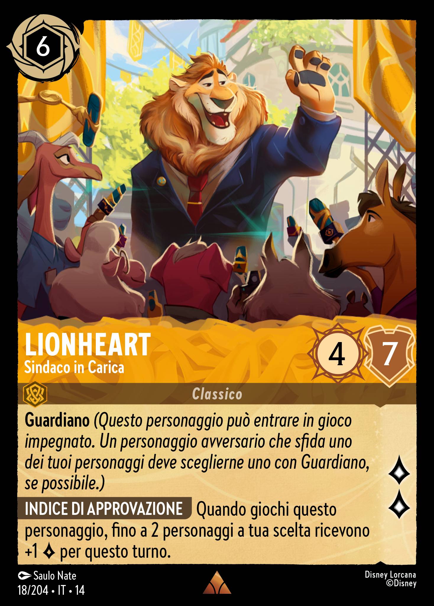 Lionheart · Sindaco in Carica