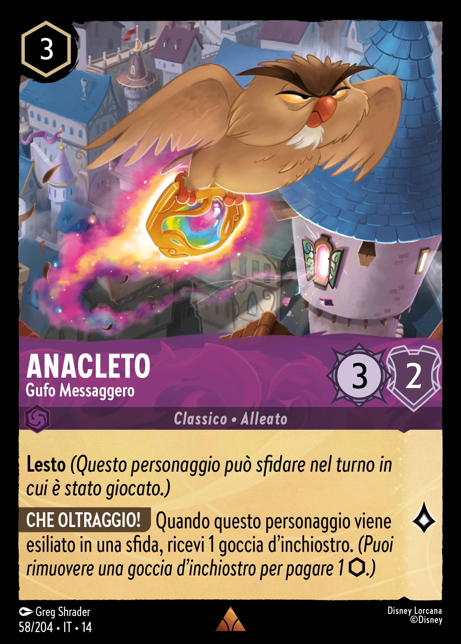 Anacleto · Gufo Messaggero
