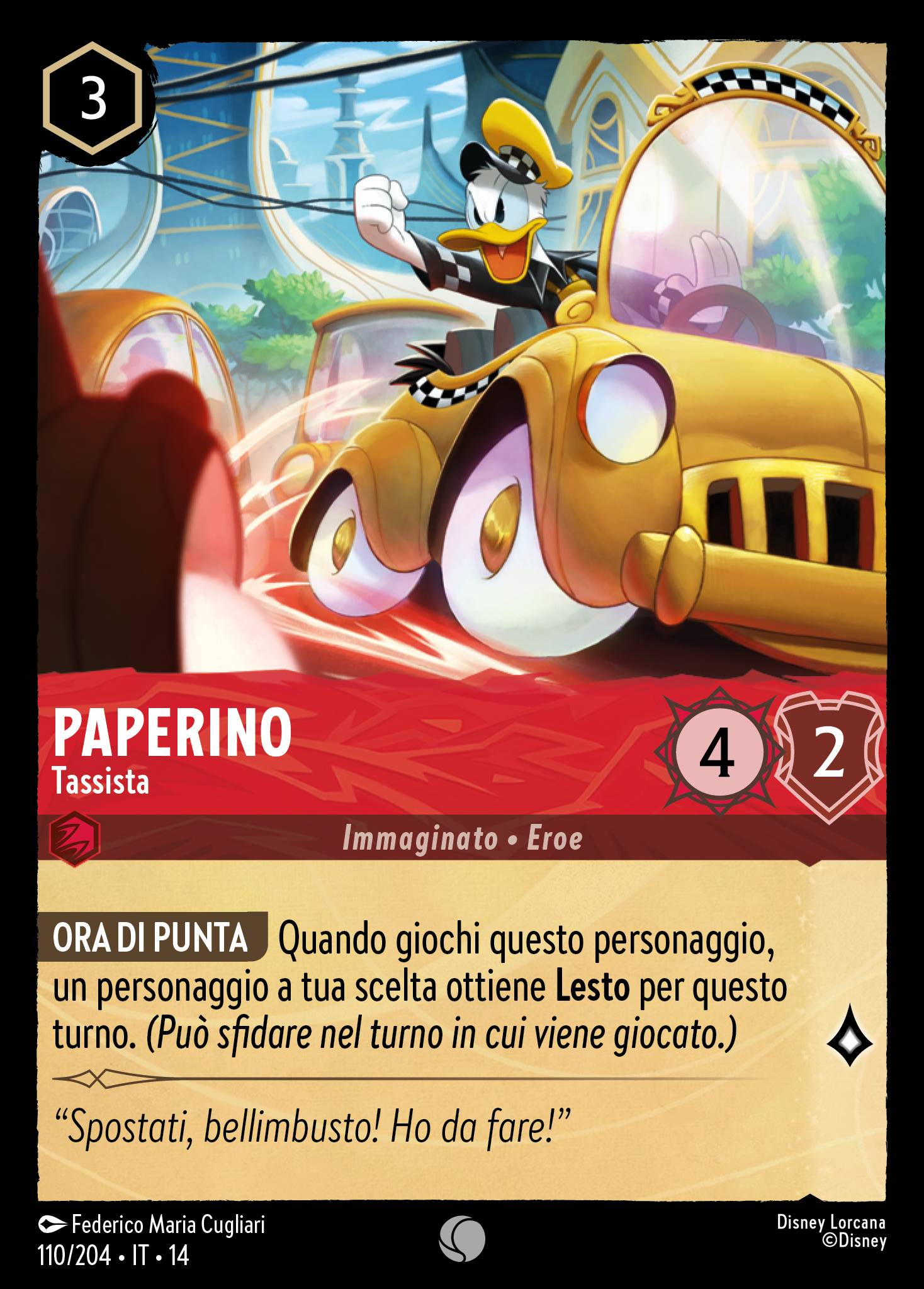 Paperino · Tassista