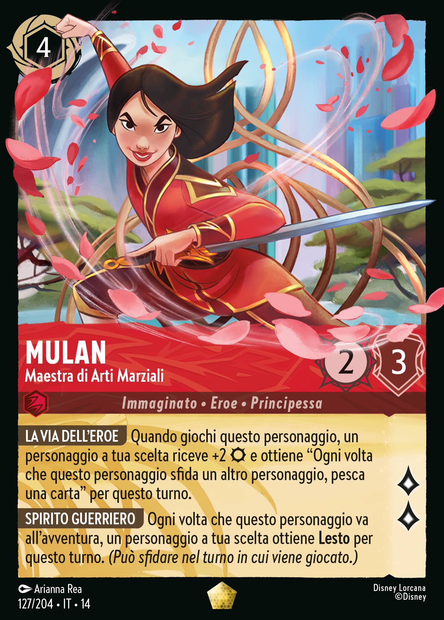 Mulan · Maestra di Arti Marziali