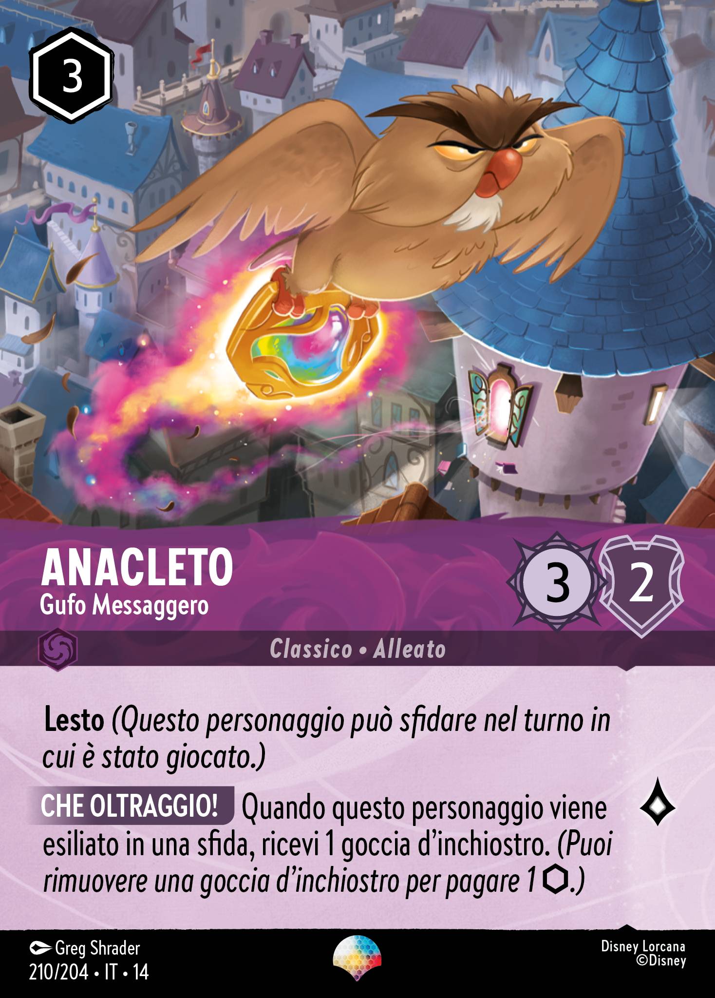 Anacleto · Gufo Messaggero