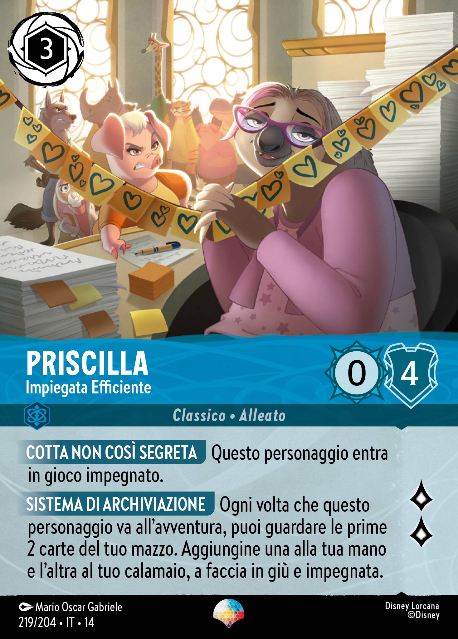 Priscilla · Impiegata Efficiente